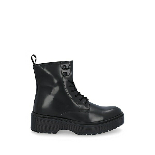 リーヴァイズジーンズ レディース ブーツ シューズ Lace-up platform boots Black