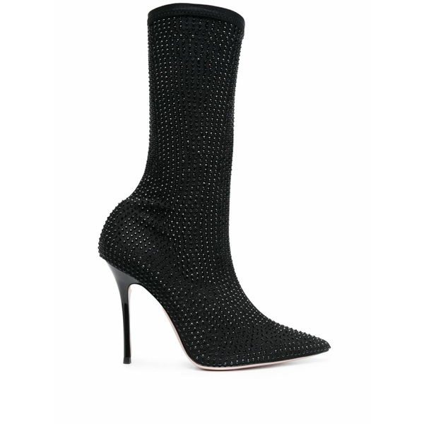 ゲデべ レディース ブーツ シューズ Logan crystal-embellished boots Black
