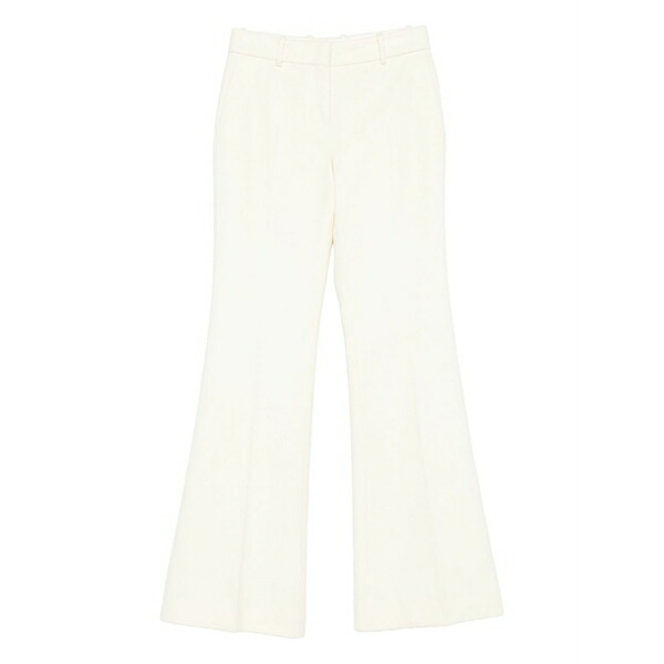 エルマンノ シェルヴィーノ レディース カジュアルパンツ ボトムス Virgin-wool trousers White｜asty