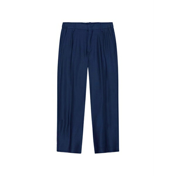 エヌエヌ77 メンズ 心地好いズボン下 ボトムス Kay pleated trousers Blue