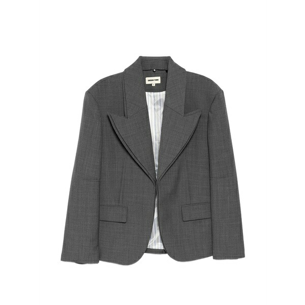 シュシュ/火箸 レディース 上衣＆上衣 アウター Peak-lapel blazer Grey