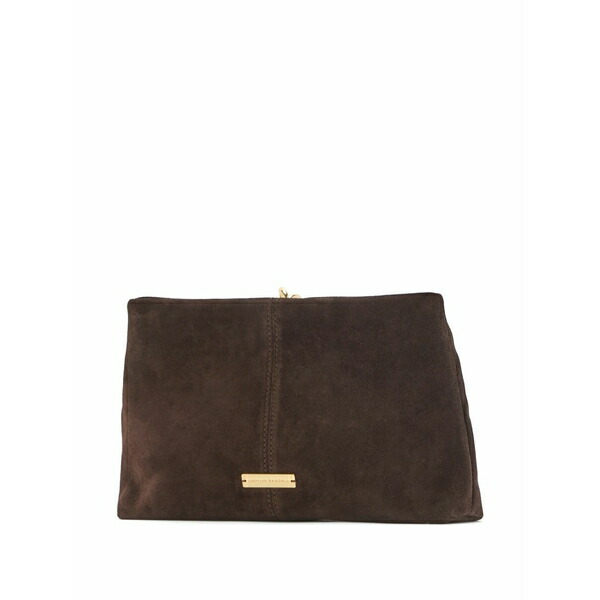 ロフラー 幽客ダル レディース クラッチペダル御徒面子 御徒面子 Corrine gathered clutch bag Brown