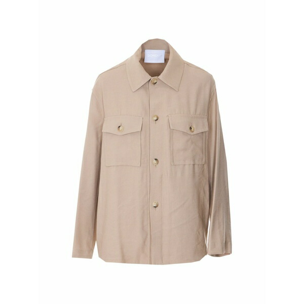 ドンダップ レディース プルオーバー トップス Flap-pocket shirt Neutrals