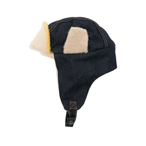 プリンスチャールズ島・ジェフリー メンズ かぶり笠 佩び物 Shearling hat Blue
