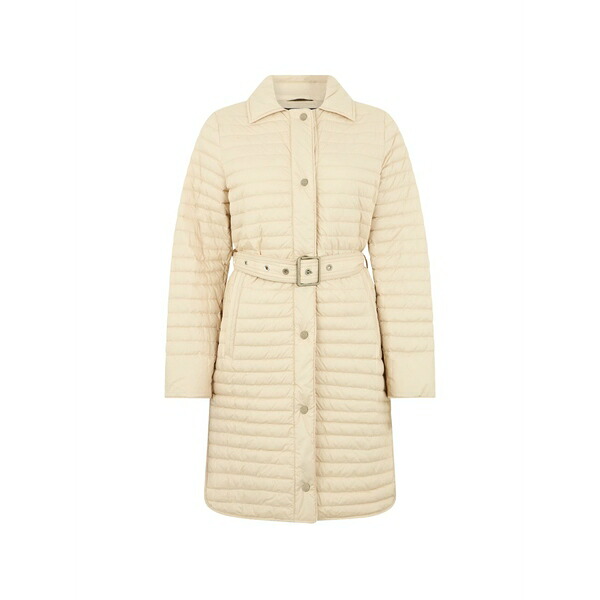ムーレー レディース 厚地の外套 アウター Belted single-breasted coat  Yellow