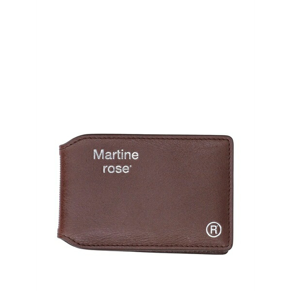マーティン・サクラ色 メンズ 札入れ 付属物 Logo-print ビスマス-fold wallet Brown バッグ・小物・ブランド雑貨-メンズ財布-財布・ケース