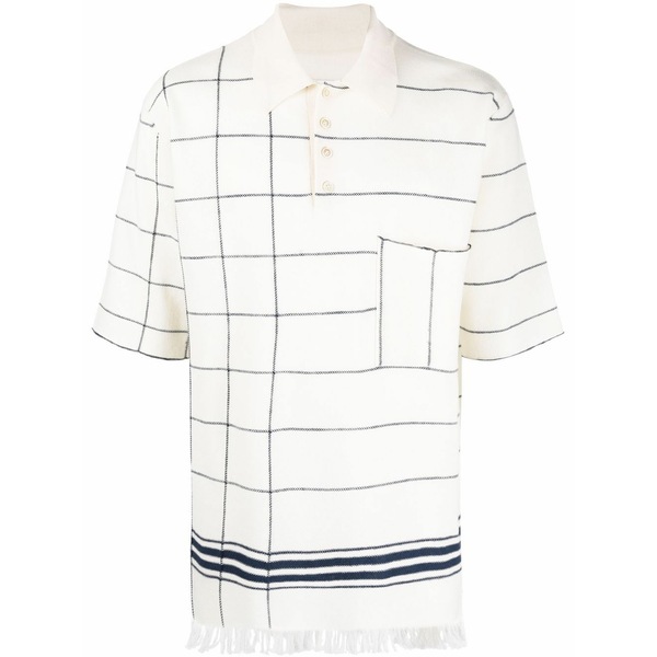 マルタンマルジェラ メンズ ポロシャツ トップス Striped polo shirt Neutrals｜asty 110,900円