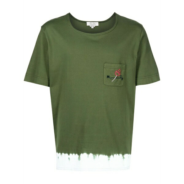 ニック・フーケ メンズ Tシャツ トップス Two-tone short-sleeved t-shirt Green｜asty