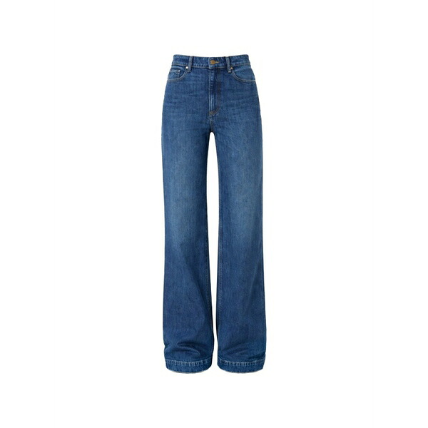 ページ レディース ジーンズズボン下 ボトムス Straight-leg jeans Blue