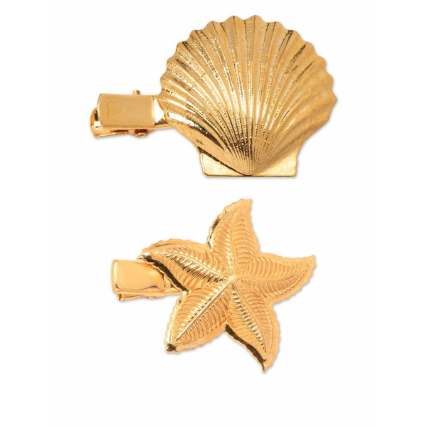 ジェニファーベア レディース ヘアアクセサリー アクセサリー Oceane barrette (set of two) Gold|asty