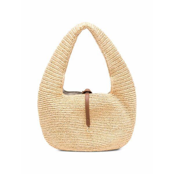 コチネレ レディース ショルダーバッグ 御徒面子 C-me-detail woven shoulder bag Neutrals