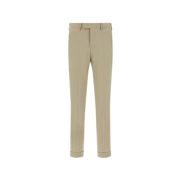 PTトリノ メンズ 心地好いズボン下 ボトムス Master pressed-crease trousers Neutrals