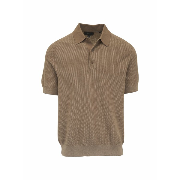 ヴィンス メンズ スポーツシャツ トップス Short-sleeve polo shirt Neutrals