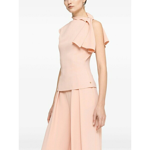 ニッサ レディース シャツ トップス Ruffled high-neck top Pink