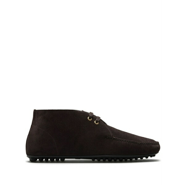 カーシュー メンズ ブーツ シューズ Suede driving boots Brown｜asty