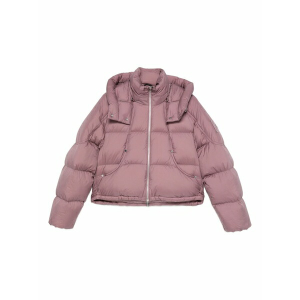 ムースナックルズ レディース 上衣＆上衣 アウター Hooded zip-up padded jacket Pink