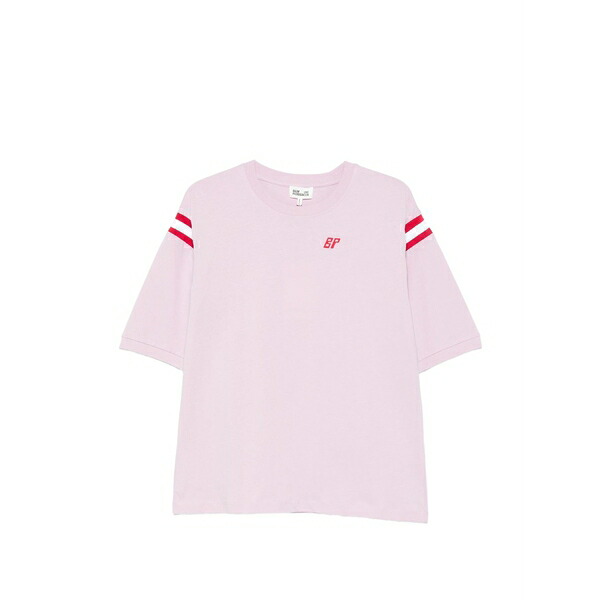 バウムウンドヘルガーデン レディース Tシャツ トップス Sleeve detail t-shirt Pink｜asty