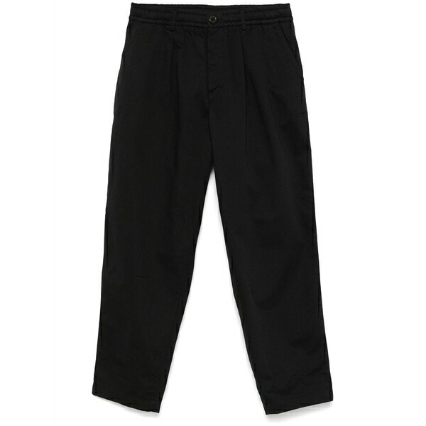 ユニバーサルワークス メンズ 心地よいズボン下 ボトムス Pleated track pants Black