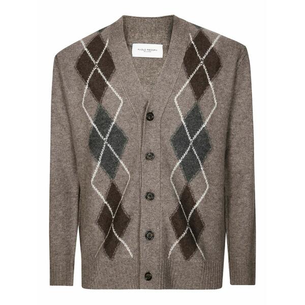 パウロペコラ メンズ ジレー アウター Button-fastening cardigan Neutrals