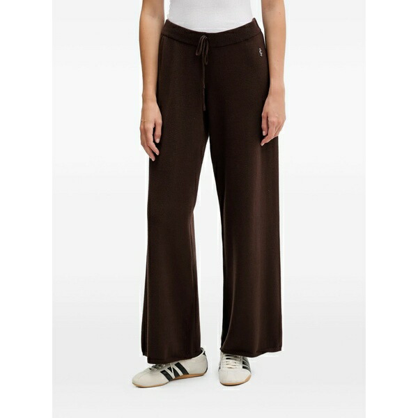 ジューシークチュール レディース カジュアルパンツ ボトムス Drawstring-fastening logo-detail track pants Brown｜asty