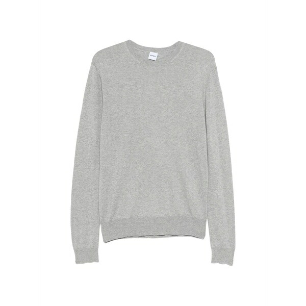 アスペジ メンズ ニット&セーター アウター Long-sleeve crew neck sweater Grey|asty