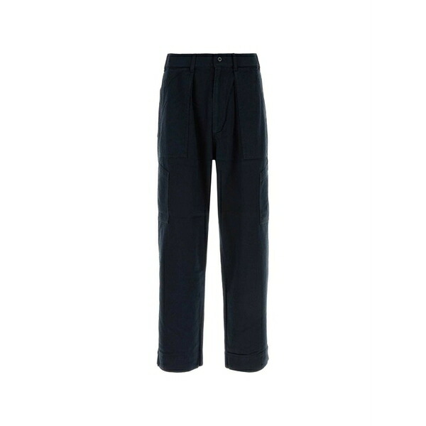 ナナミカ メンズ 心地好いズボン下 ボトムス Nep twill trousers Blue