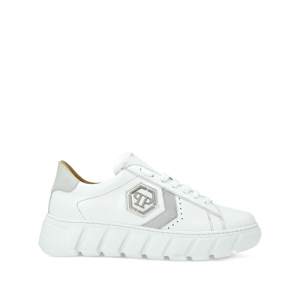 フィリップ飾り気の無い メンズ スニーカー シューズ Hexagon lo-top sneakers White