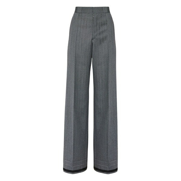 マルタンマルジェラ レディース カジュアルパンツ ボトムス Wide-leg tailored trousers Grey|asty