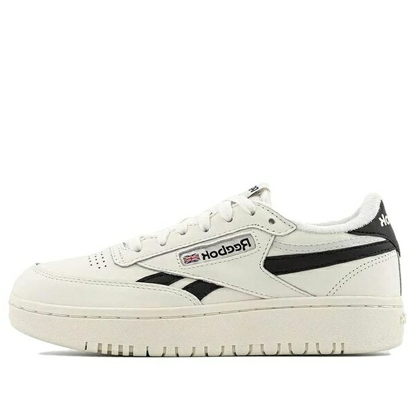Reebok リーボック レディース スニーカー  【(WMNS) Reebok Club C Double \u0027Chalk Black\u0027 100010773】  大いさ US_7(24.0珊) スニーカー-レディース靴