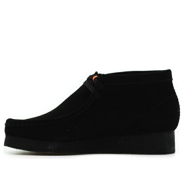 Clarks クラークス レディース スニーカー 【(WMNS) Clarks Wallabee Boots Suede 'Black' 26155521】 サイズ US_8.5(25.5cm)|asty