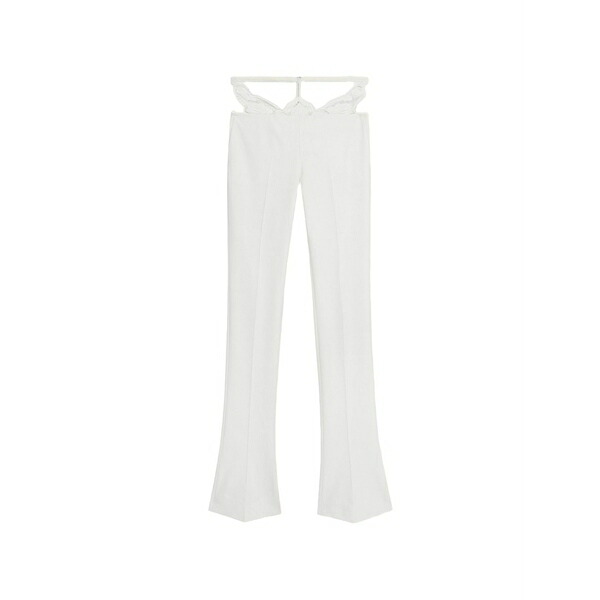 ブルマリン レディース 心地よいズボン下 ボトムス Lace trousers White