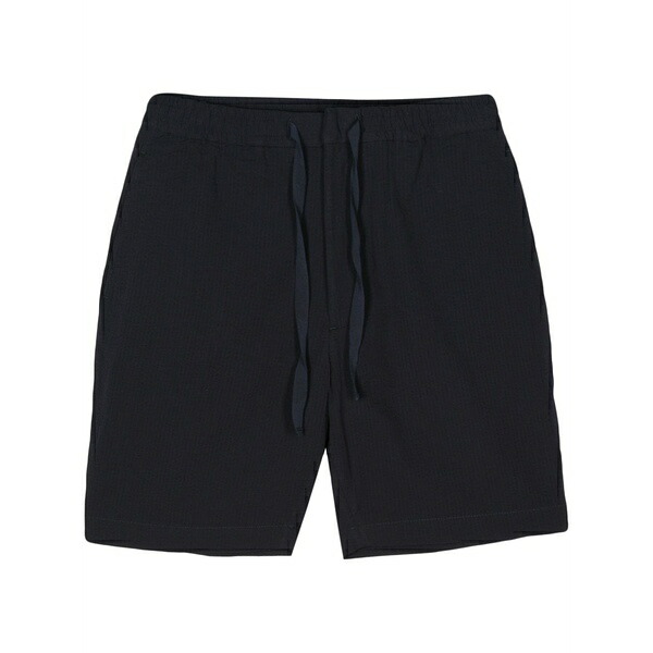 オフィシンジェネレール メンズ 心地好いズボン下 ボトムス Phil seersucker shorts Blue