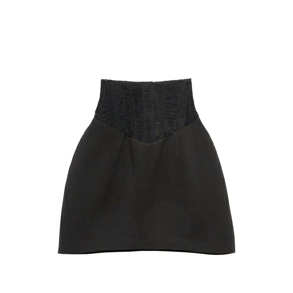 アニエバイ レディース スコート ボトムス Lavinia lace-detail skirt Black