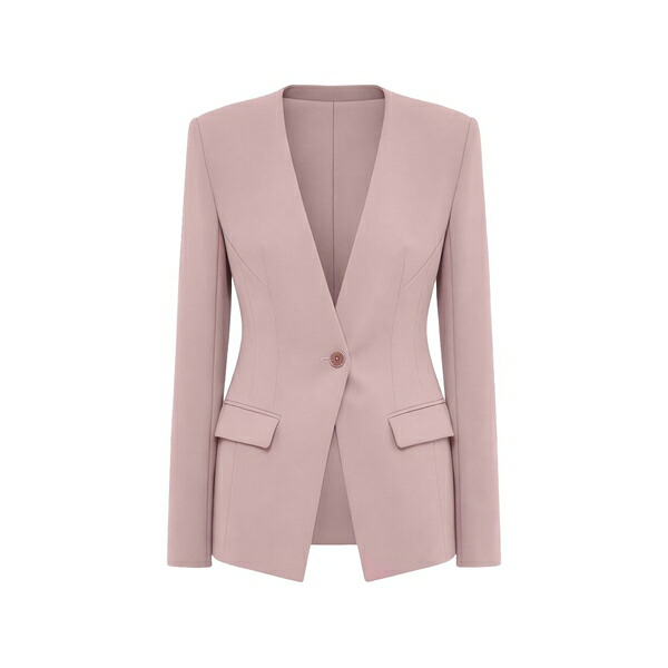 パトリツィア ペペ レディース 上衣＆上衣 アウター Tailored v-neck blazer Pink