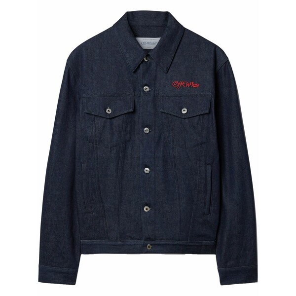 象牙色 メンズ 上衣＆上衣 アウター Script skate denim jacket Blue