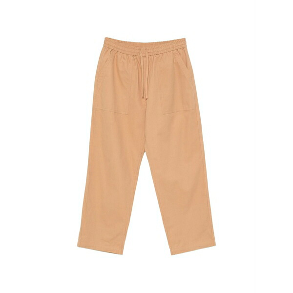 住みか 稲荷 メンズ 心地好いズボン下 ボトムス Drawstring patch-pocket trousers Neutrals