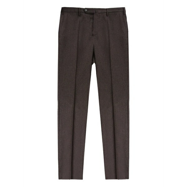 インコテックス メンズ 心地好いズボン下 ボトムス Flannel trousers Brown