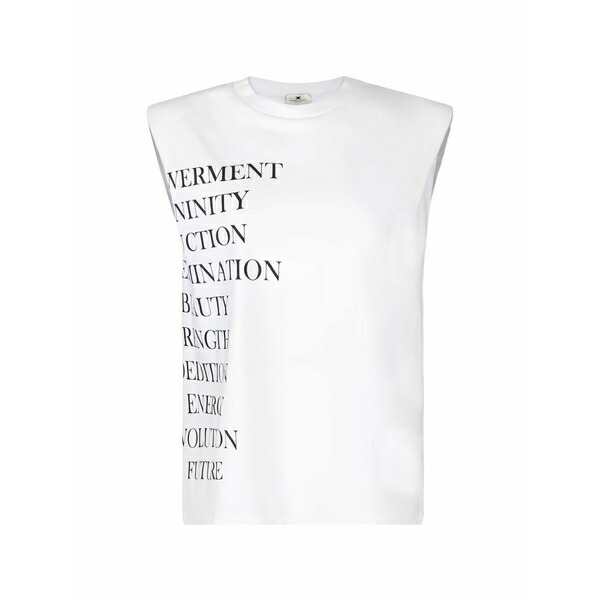 エリザベスフランキ レディース プルオーバー トップス Cotton top White