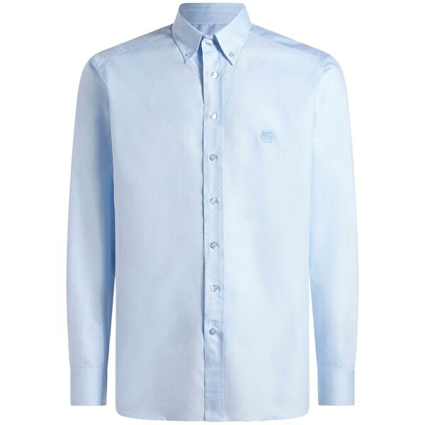 エトロ メンズ プルオーバー トップス Pegaso button-up shirt Blue