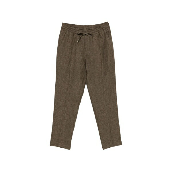 ブリ後押し 1949 メンズ 心地好いズボン下 ボトムス Wimbledons drawstring trousers Brown