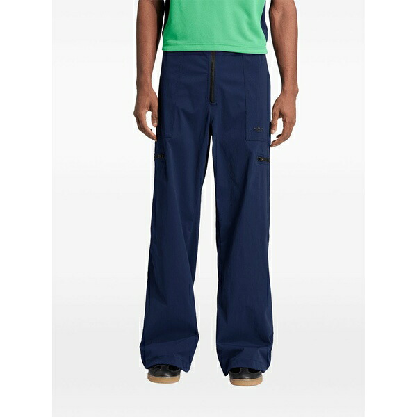 アディダス メンズ 心地好いズボン下 ボトムス X wales bonner zip-detail cargo pants Blue