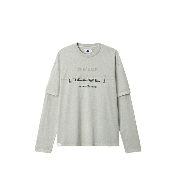 イズエ メンズ プルオーバー トップス Long-sleeve t-shirt Grey