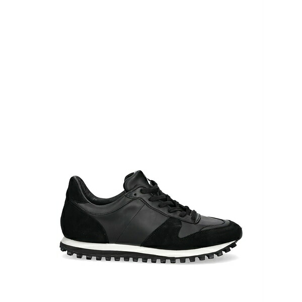 ノベスタ メンズ スニーカー シューズ Marathon suede-panelled sneakers Black