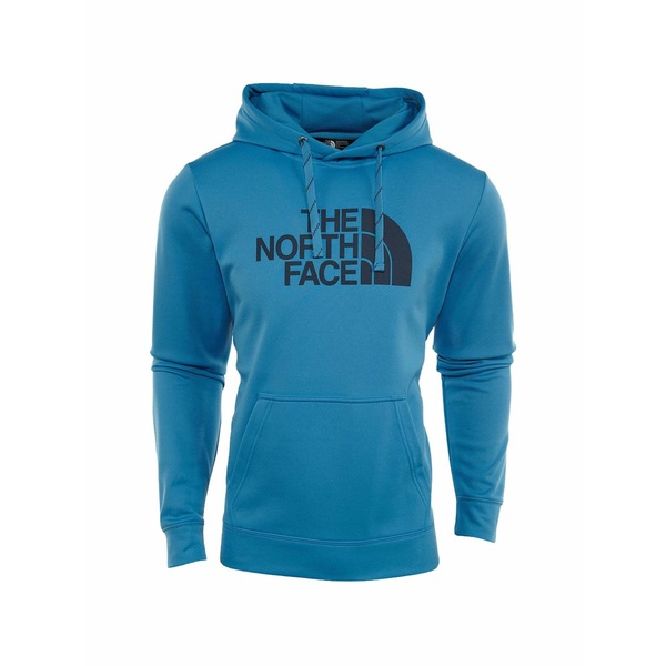 北の方人間の顔 メンズ パーカー・スウェットシャツ アウター Half dome logo-print hoodie Blue