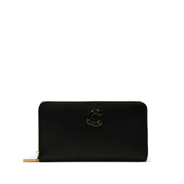 コチネレ レディース 紙入れ 付属品 C-me grained-leather wallet Black