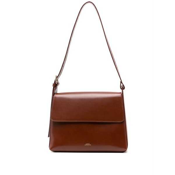 アーペーセー レディース ショルダーバッグ 御徒面子 Virginie leather shoulder bag Brown