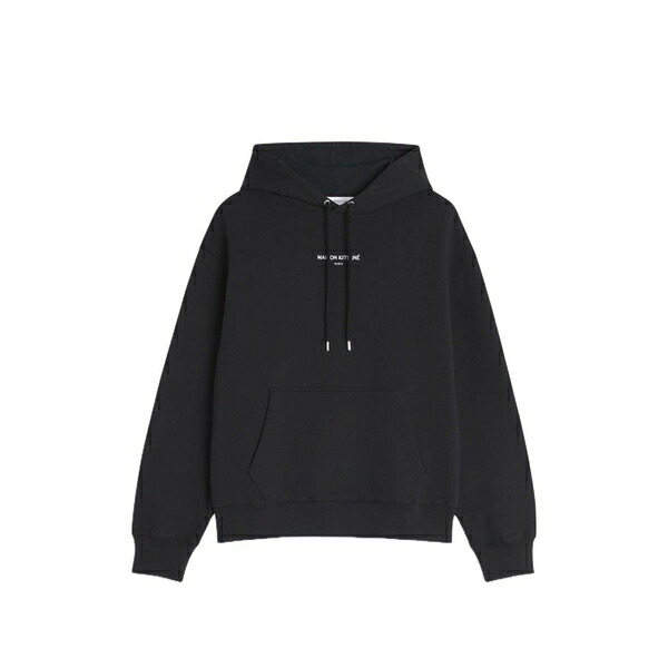 メゾン キツネ メンズ パーカー・スウェットシャツ アウター Logo hoodie Black｜asty