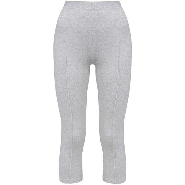 スリー基準打数 レディース 心地よいズボン下 ボトムス Cropped leggings Grey