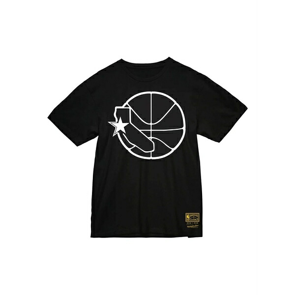 ミッチェル\u0026ネス メンズ プルオーバー トップス Nba golden state warriors hardwood classics \"black\"" t-shirt Black"