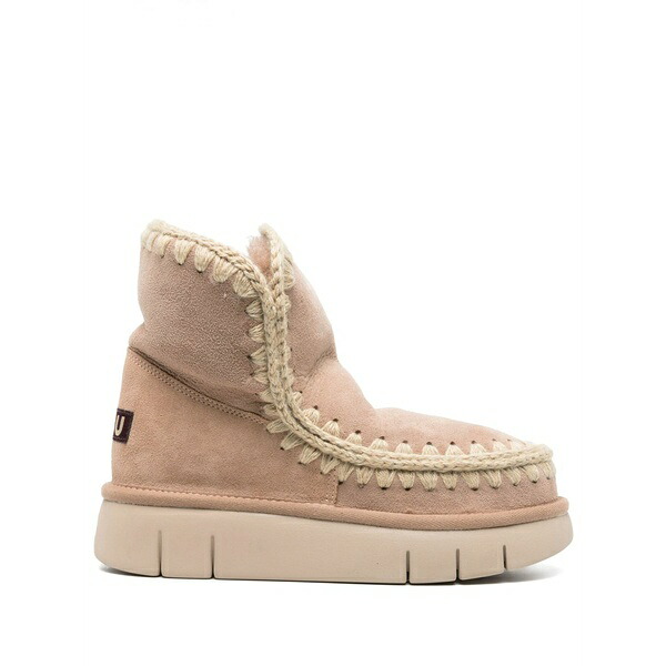 モウ レディース ブーツ シューズ Suede boots Pink